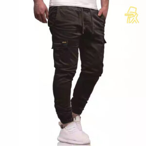 Durable Cotton Drawstring Cargo Trousers